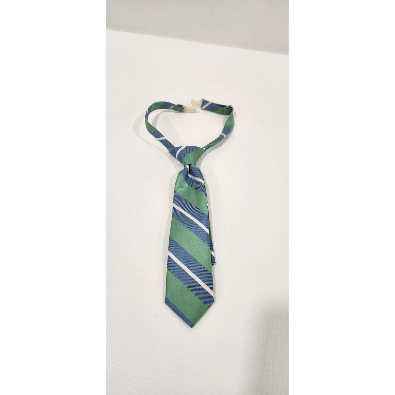 The Childrens Place Necktie Baby/Toddler Boy 6-9-12-18 Mos Gree/Blue White Strap